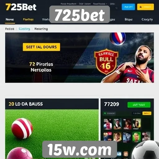 Ofertas e bônus disponíveis na 725bet